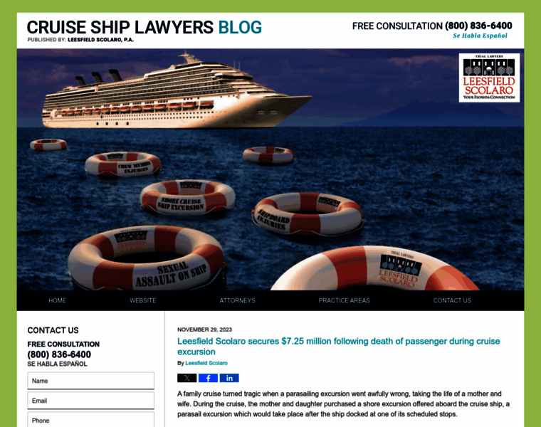 Cruiseshiplawyersblog.com thumbnail
