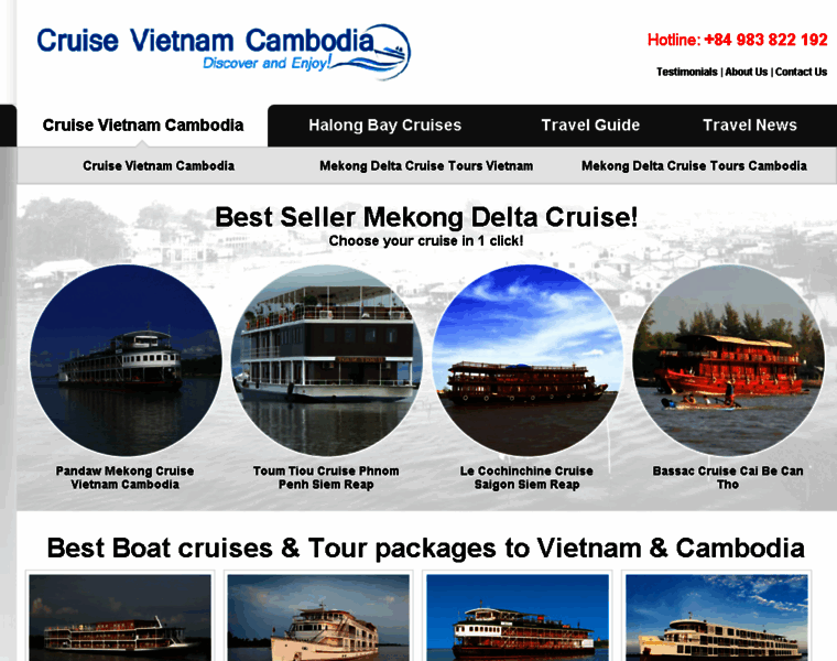 Cruisevietnamcambodia.com thumbnail