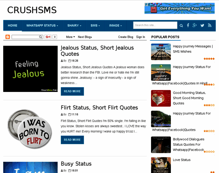 Crushsms.com thumbnail