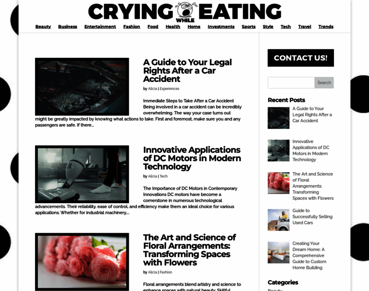 Cryingwhileeating.com thumbnail