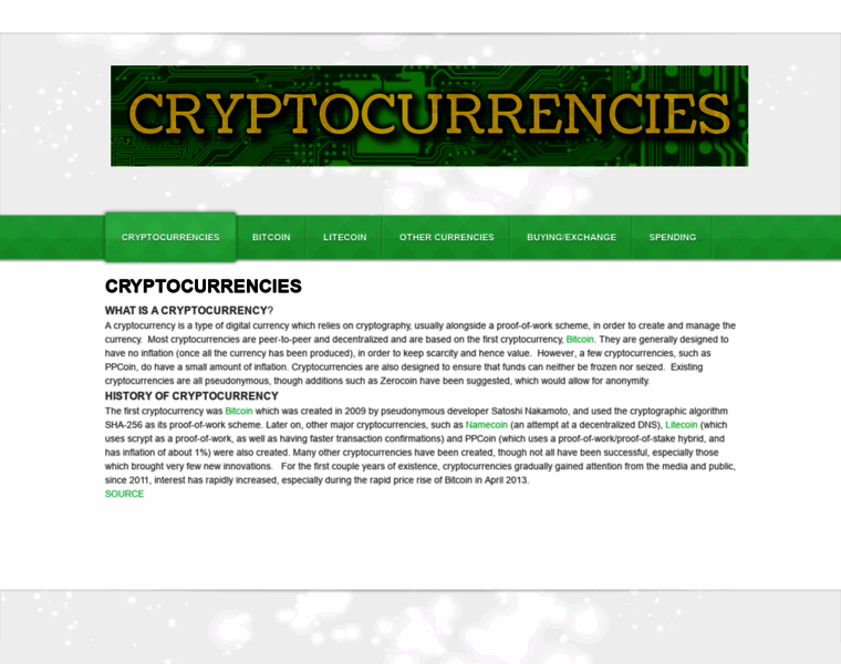 Cryptocurrencies.co.nz thumbnail