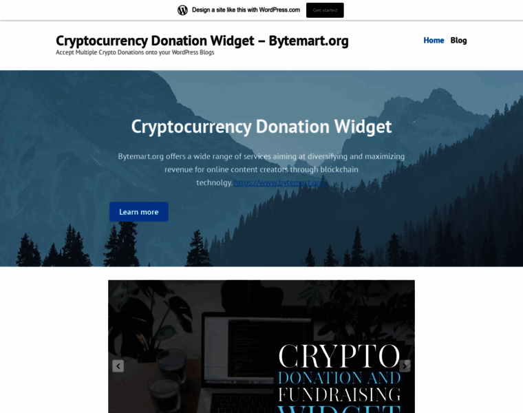 Cryptocurrencydonationwidget.wordpress.com thumbnail