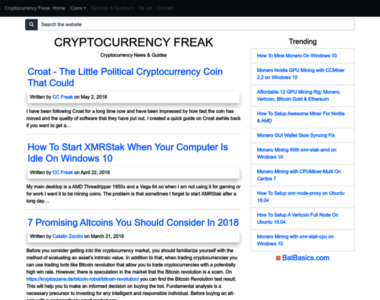 Cryptocurrencyfreak.com thumbnail
