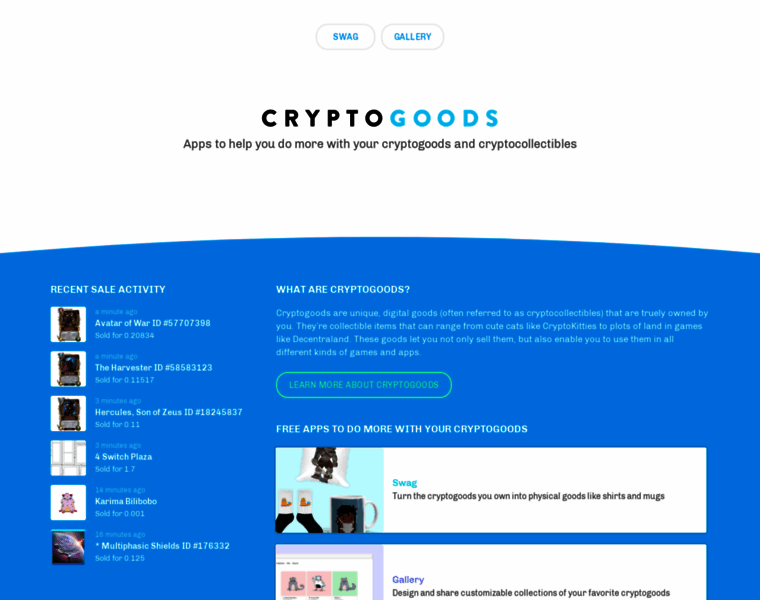 Cryptogoods.com thumbnail