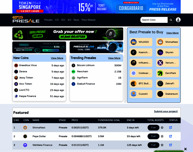 Cryptopresale.xyz thumbnail