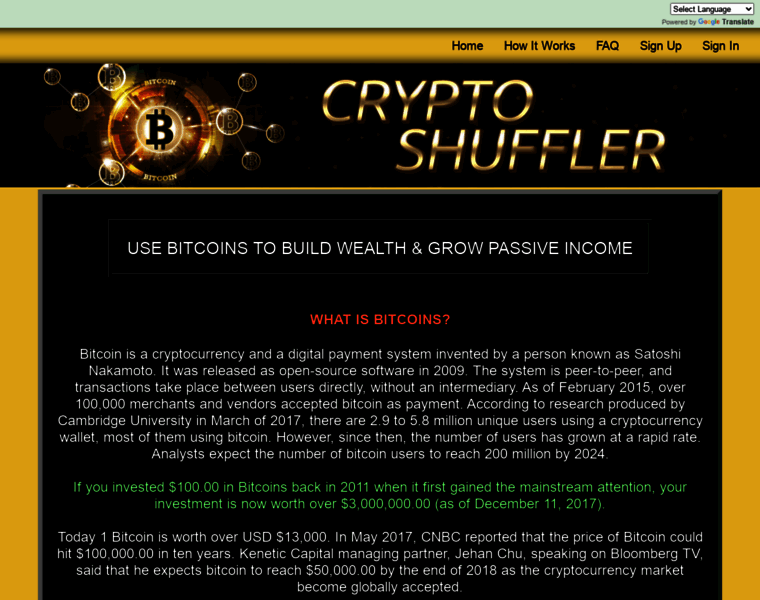 Cryptoshuffler.com thumbnail