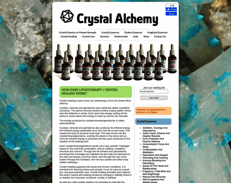 Crystal-alchemy.com thumbnail