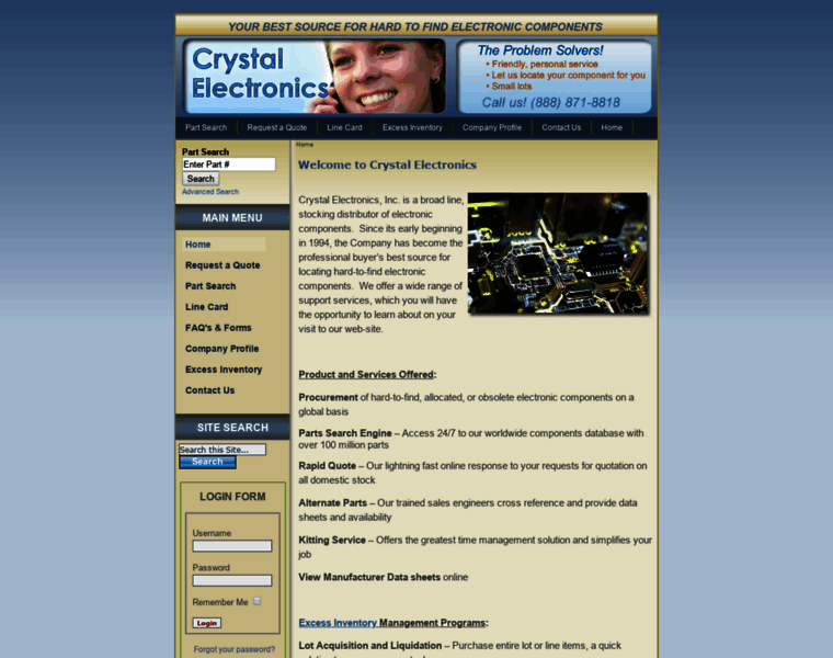 Crystal-electronics.com thumbnail