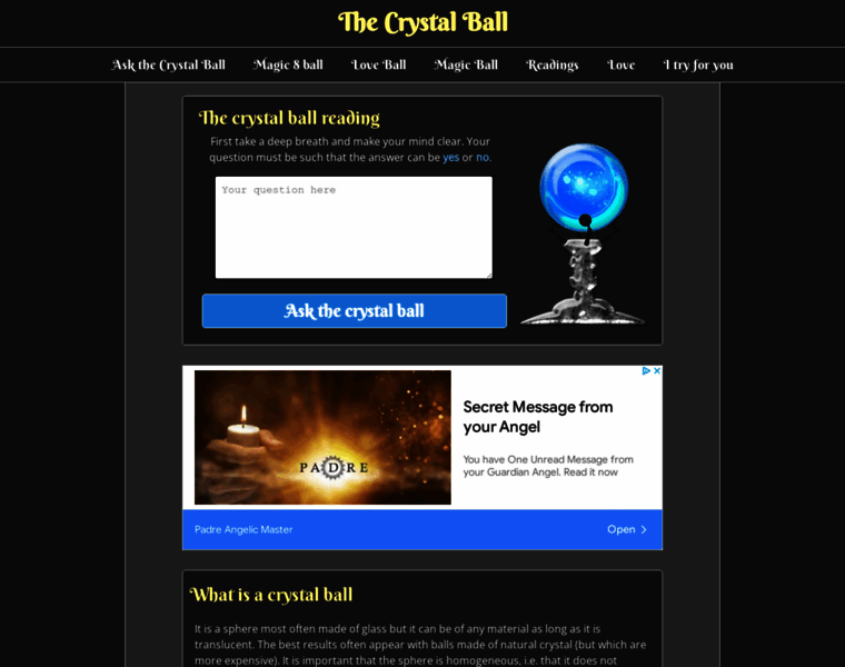Crystalballfree.com thumbnail