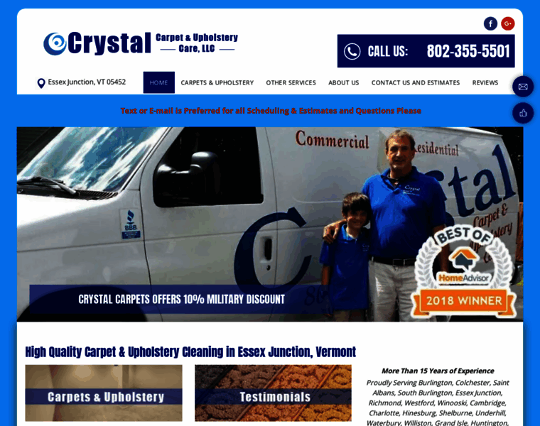 Crystalcarpetcarevt.com thumbnail