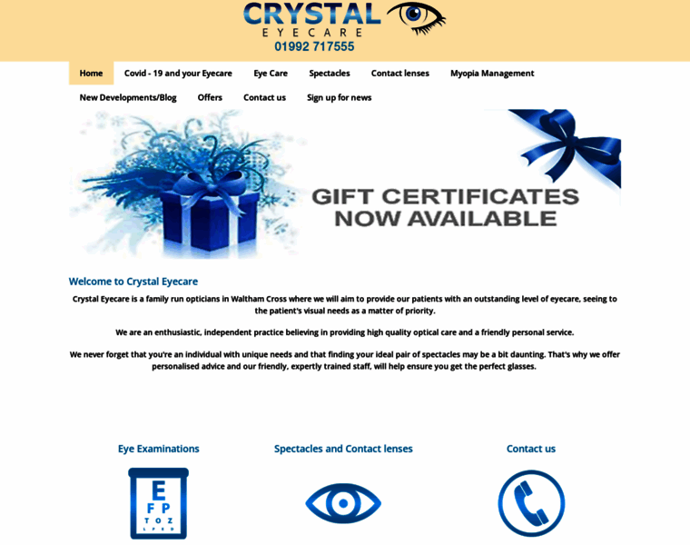 Crystalcleareyecare.co.uk thumbnail