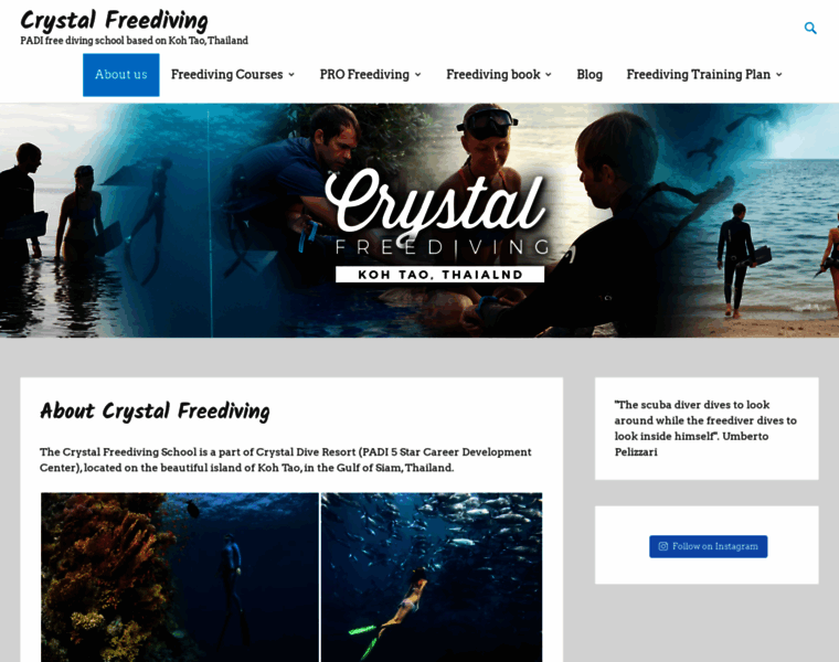 Crystalfreediving.com thumbnail