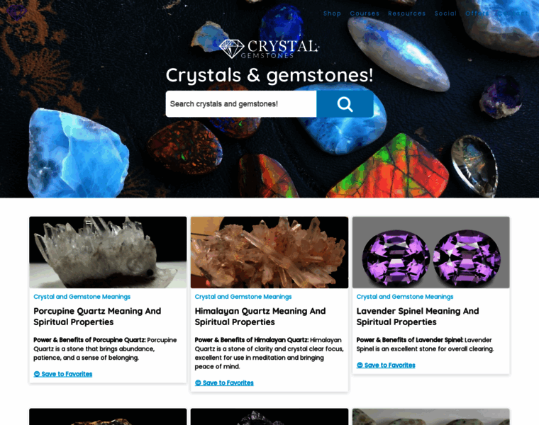 Crystalgemstones.net thumbnail