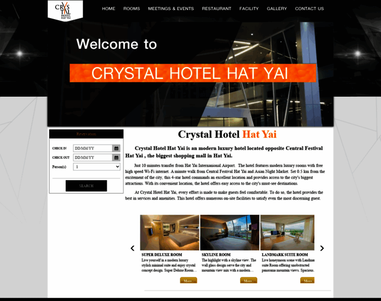 Crystalhotelhatyai.com thumbnail