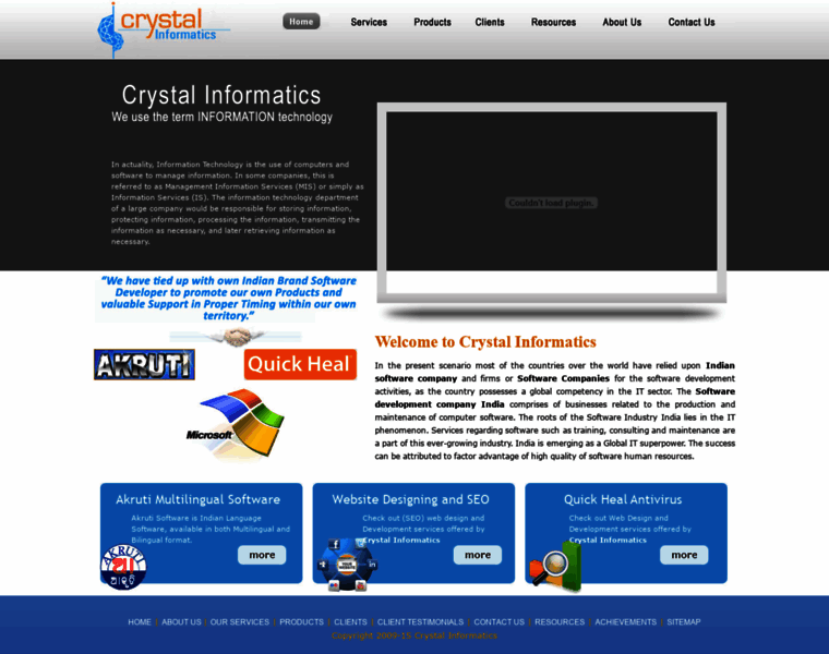 Crystalinformatics.com thumbnail
