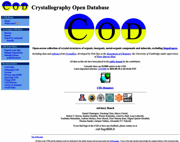 Crystallography.net thumbnail