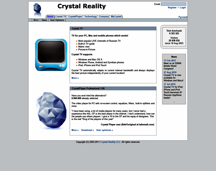 Crystalreality.com thumbnail