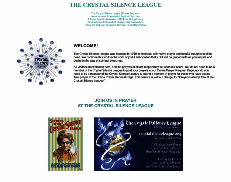 Crystalsilenceleague.org thumbnail