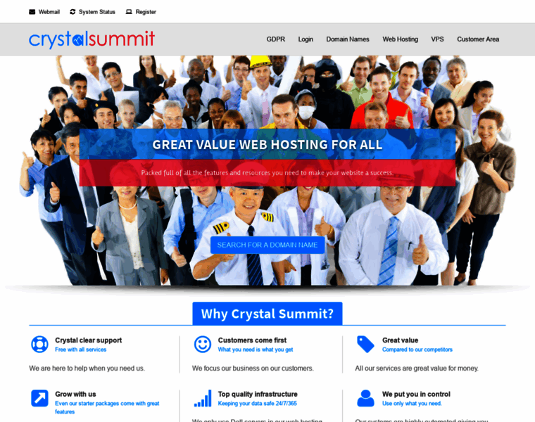 Crystalsummit.net thumbnail