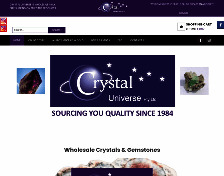 Crystaluniverse.com.au thumbnail
