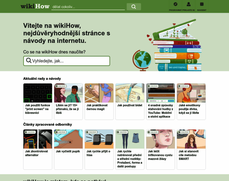 cs.wikihow.com at WI. wikiHow: Návody, kterým můžete důvěřovat