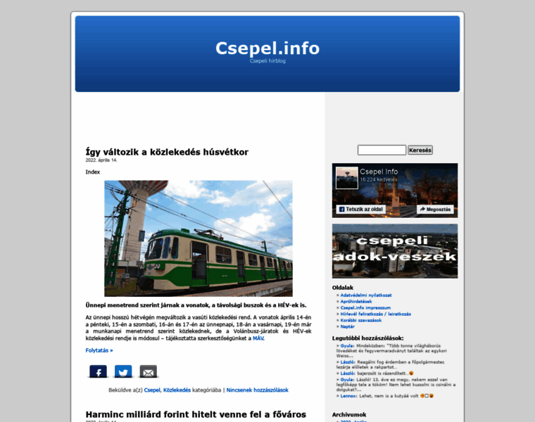 Csepel.info thumbnail