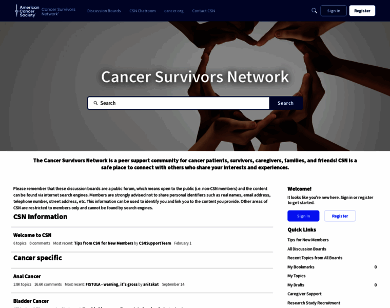 Csn.cancer.org thumbnail
