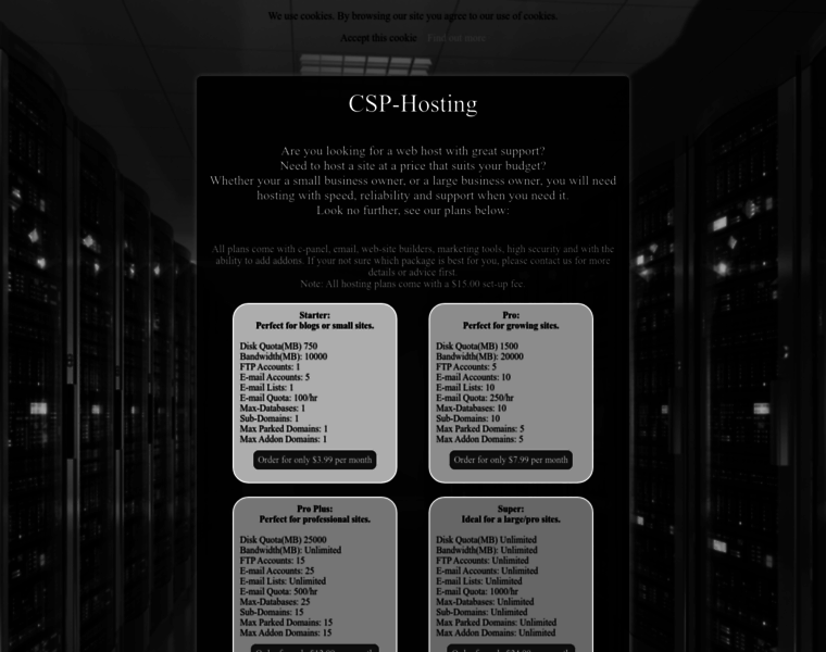 Csp-hosting.com thumbnail