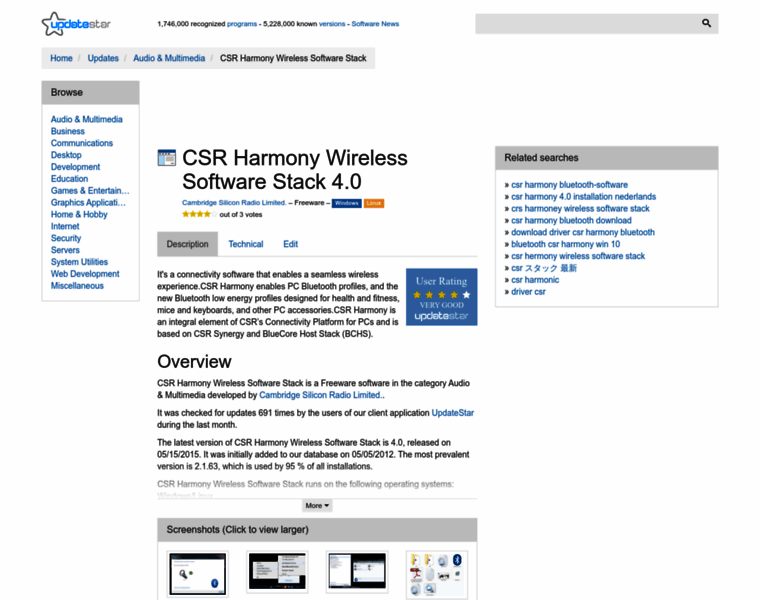Csr-harmony-wireless-software-stack.updatestar.com thumbnail