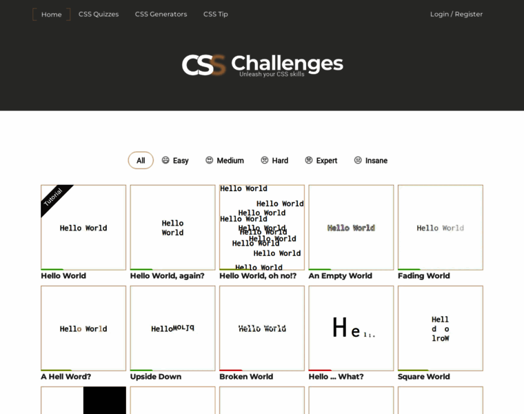 Css-challenges.com thumbnail