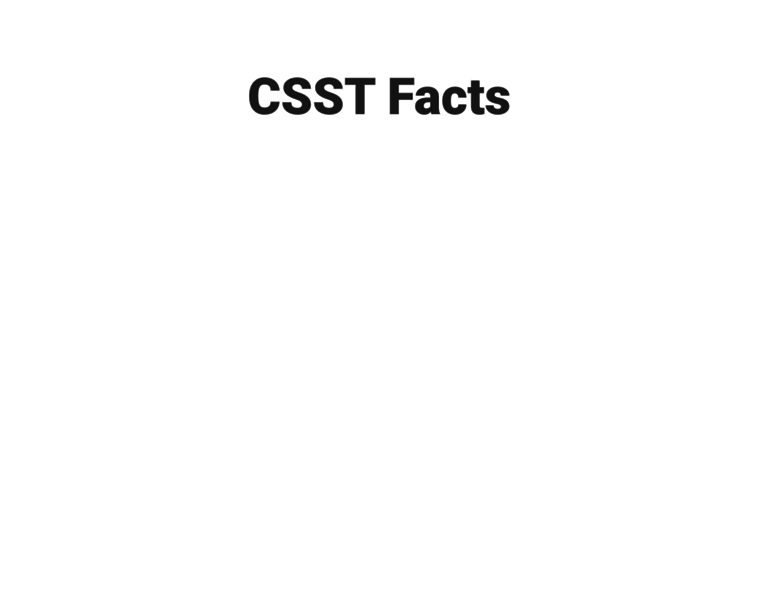 Csstfacts.org thumbnail