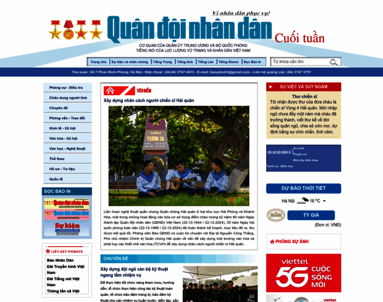 ct.qdnd.vn at WI. Quân đội cuối tuần - QĐND