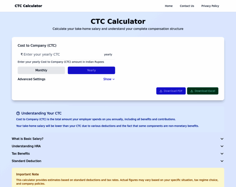 Ctccalculator.in thumbnail Ctccalculator.in thumbnail