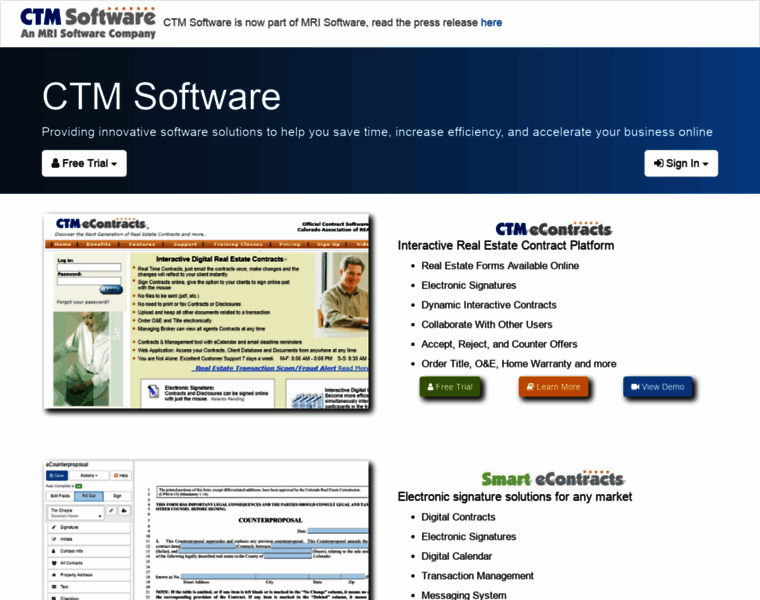 Ctmsoftware.com thumbnail