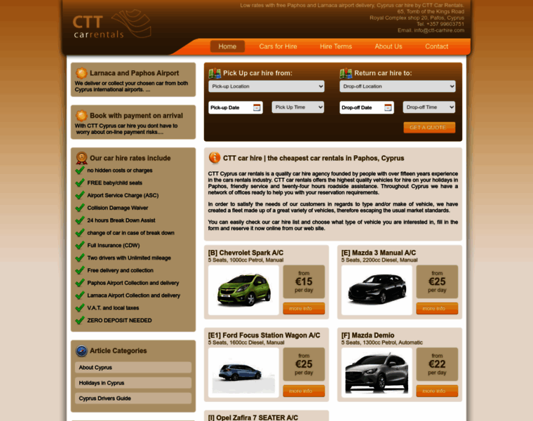 Ctt-carhire.com thumbnail
