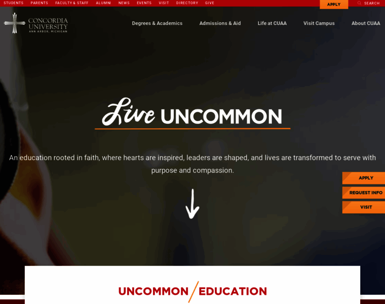 Cuaa.edu thumbnail