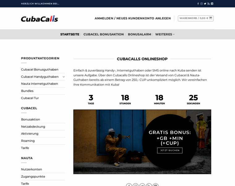 Cubacalls.de thumbnail