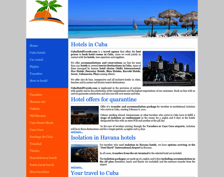 Cubahoteltravels.com thumbnail