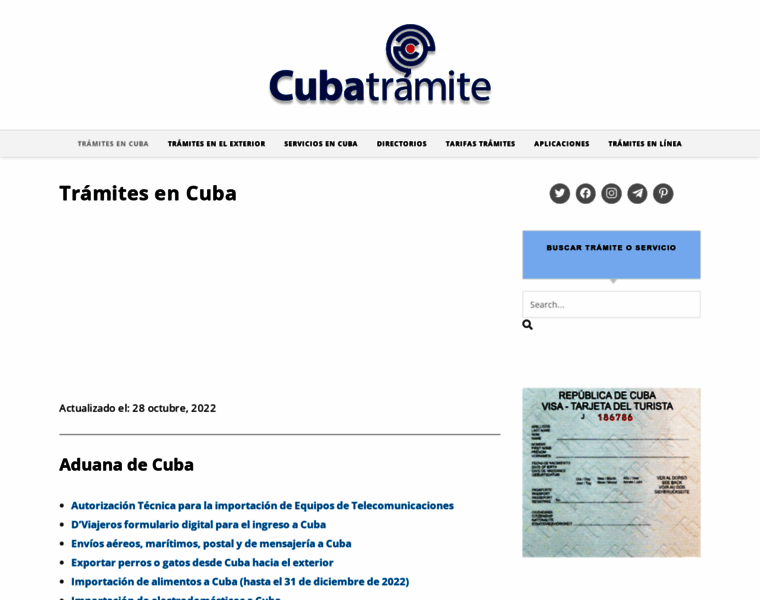 Cubatramite.com thumbnail