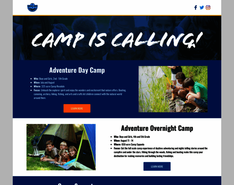 Cubscoutcamps.org thumbnail