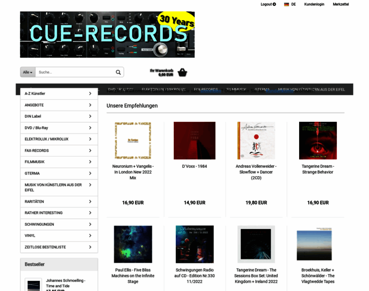Cue-records.com thumbnail