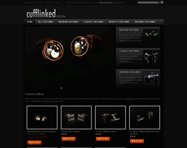 Cufflinked.com.au thumbnail