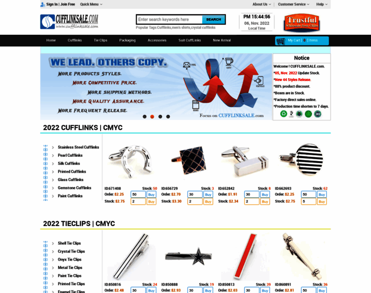 Cufflinksale.com thumbnail