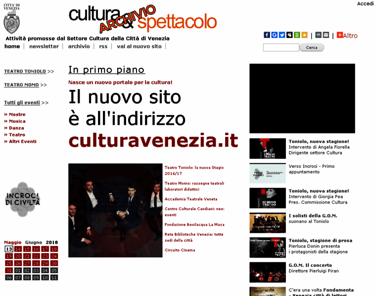 Culturaspettacolovenezia.it thumbnail