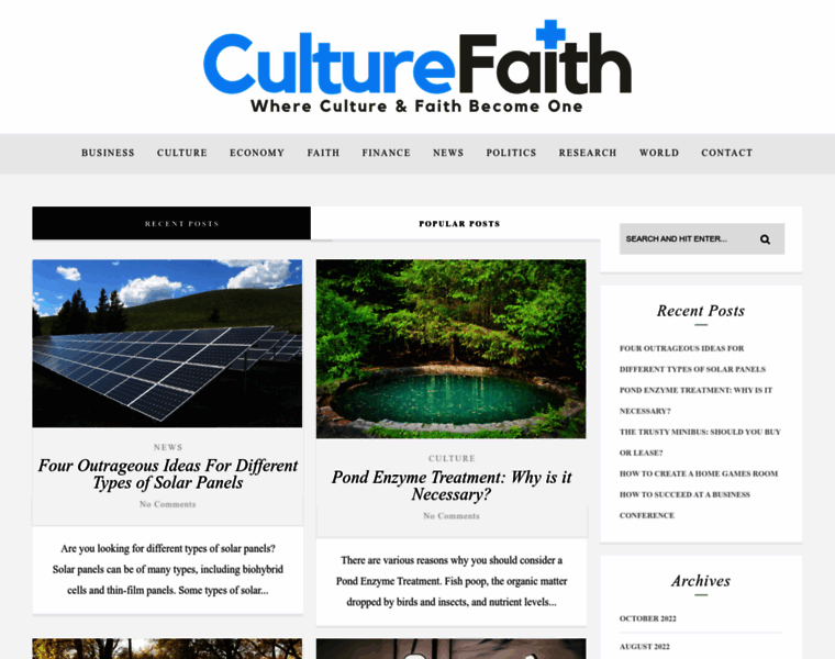 Culturefaith.com thumbnail