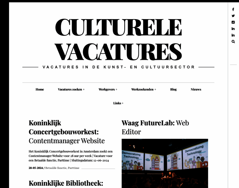 Culturele-vacatures.nl thumbnail