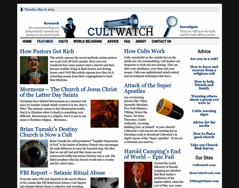 Cultwatch.com thumbnail
