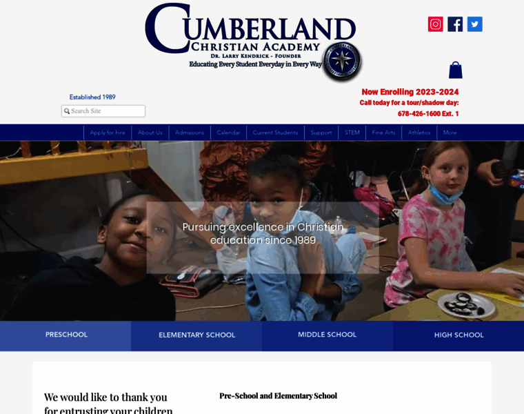 Cumberlandchristian.org thumbnail