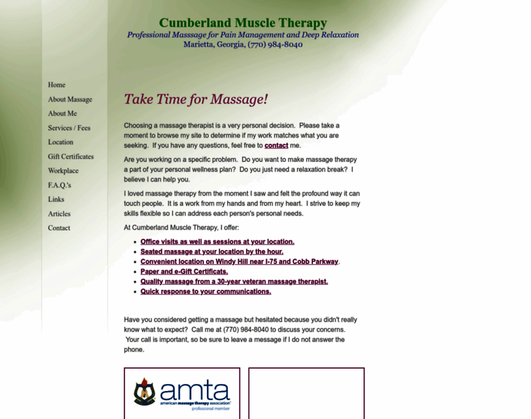 Cumberlandmuscletherapy.com thumbnail