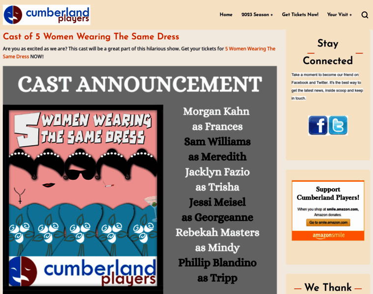 Cumberlandplayers.com thumbnail